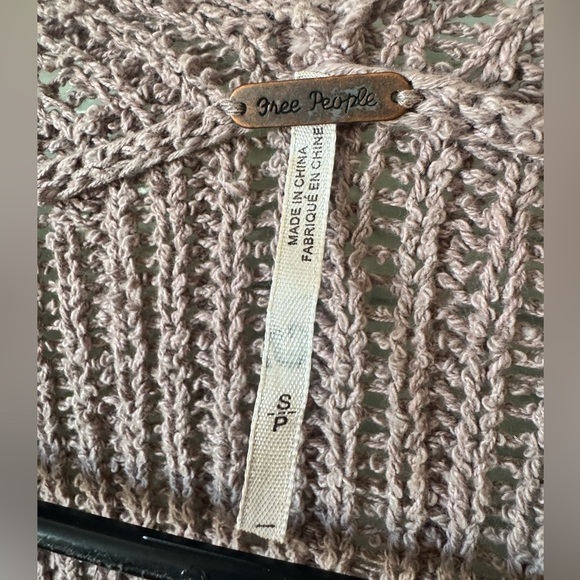 Free People Purple Long Open Front Cardigan S - Picture 12 of 12